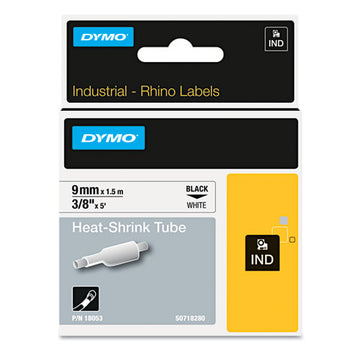 DYMO® Rhino Permanent Vinyl Industrial Label Tape, 0.5" X 18 Ft, White-black Print freeshipping - TVN Wholesale